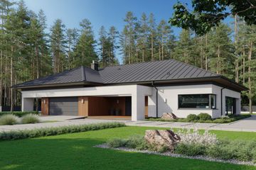  Projekt domu EG-80 wariant I (WWB1110) - projekt domu parterowego - Zdjęcie 1