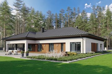  Projekt domu EG-80 wariant I (WWB1110) - projekt domu parterowego - Zdjęcie 2