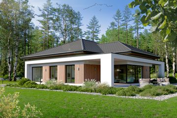  Projekt domu EG-87 wariant I (WWB1113) - projekt domu parterowego - Zdjęcie 2