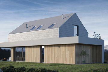  Projekt domu HomeKoncept 95 (KRX1179) - projekt domu parterowego z poddaszem - Zdjęcie 1