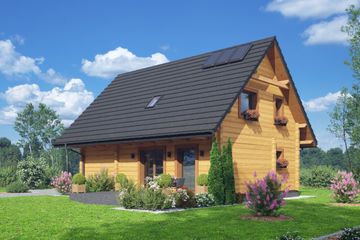  Projekt domu Grajewo a3 dw (KRP2590) - projekt domu parterowego z poddaszem - Zdjęcie 2