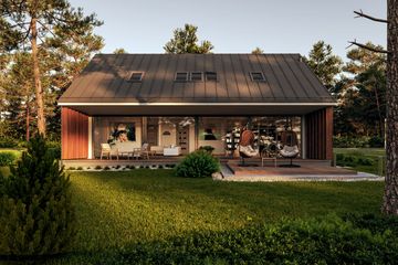  Projekt domu Panoramiczny 2 (GDE1025) - projekt domu parterowego - Zdjęcie 2