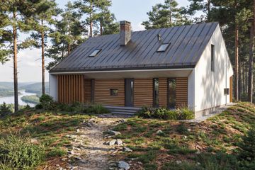  Projekt domu Panoramiczny 2 (GDE1025) - projekt domu parterowego z poddaszem - Zdjęcie 5