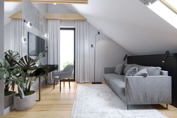  Projekt domu Panoramiczny 2 (GDE1025) - projekt domu parterowego z poddaszem - Zdjęcie 14