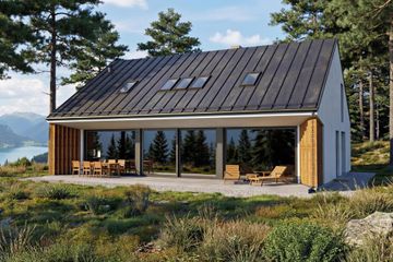  Projekt domu Panoramiczny 2 (GDE1025) - projekt domu parterowego z poddaszem - Zdjęcie 9