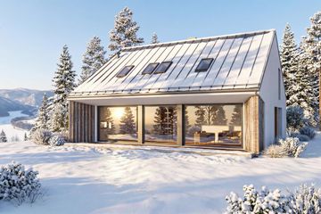  Projekt domu Panoramiczny 2 (GDE1025) - projekt domu parterowego z poddaszem - Zdjęcie 6