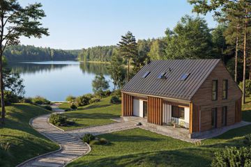  Projekt domu Grot (GDE1026) - projekt domu parterowego z poddaszem - Zdjęcie 5