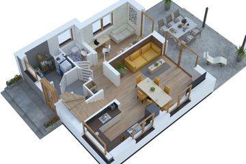  Projekt domu BW-70 wariant 2 (JGC1246) - projekt domu parterowego z poddaszem - Zdjęcie 4