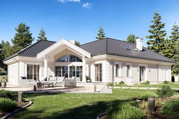  Projekt domu Willa Parkowa 6 D (WAH2101) - projekt domu parterowego - Zdjęcie 3