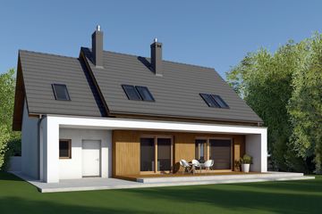 Projekt domu Iga II G1 energo (WRC2781) - projekt domu parterowego z poddaszem - Zdjęcie 3