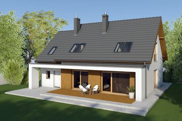  Projekt domu Iga II G1 energo (WRC2781) - projekt domu parterowego z poddaszem - Zdjęcie 4