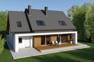  Projekt domu Iga II G1 energo (WRC2781) - projekt domu parterowego z poddaszem - Zdjęcie 5