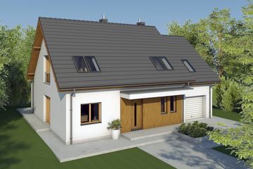  Projekt domu Iga II G1 energo (WRC2781) - projekt domu parterowego z poddaszem - Zdjęcie 6