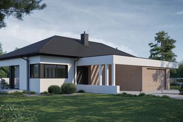  Projekt domu HomeKoncept 38 wariant 01 (KRX1183) - projekt domu parterowego - Zdjęcie 2