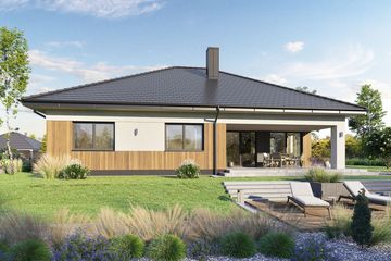  Projekt domu Domena 141 C (WRW1365) - projekt domu parterowego - Zdjęcie 2