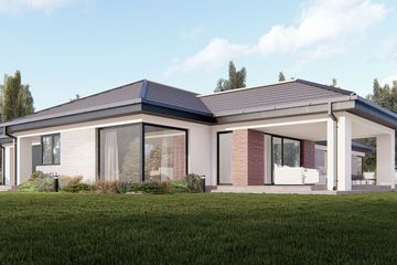  Projekt domu uA104v1 (WCB1344) - projekt domu parterowego - Zdjęcie 1