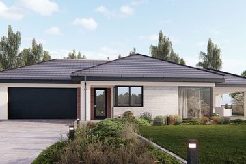  Projekt domu uA104v1 (WCB1344) - projekt domu parterowego - Zdjęcie 2