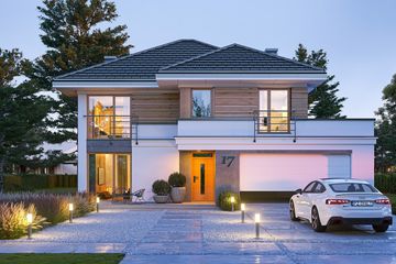  Projekt domu Tytan 5 (WAH2104) - projekt domu z pełnym piętrem - Zdjęcie 4