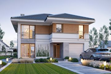  Projekt domu Tytan 5 B (WAH2105) - projekt domu z pełnym piętrem - Zdjęcie 3