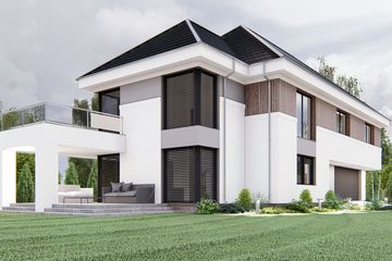  Projekt domu uA206 (WCB1346) - projekt domu z pełnym piętrem - Zdjęcie 3