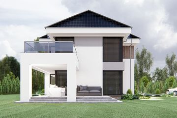  Projekt domu uA206 (WCB1346) - projekt domu z pełnym piętrem - Zdjęcie 4