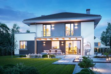  Projekt domu Tytan 6 (WAH2106) - projekt domu z pełnym piętrem - Zdjęcie 3