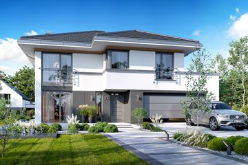  Projekt domu Tytan 6 (WAH2106) - projekt domu z pełnym piętrem - Zdjęcie 4