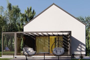  Projekt domu uA236 (WCB1350) - projekt domu parterowego - Zdjęcie 3