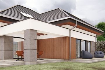  Projekt domu uA235 (WCB1351) - projekt domu parterowego z poddaszem - Zdjęcie 4