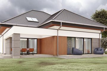  Projekt domu uA235 (WCB1351) - projekt domu parterowego z poddaszem - Zdjęcie 5