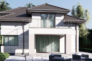  Projekt domu uA290 (WCB1352) - projekt domu parterowego z poddaszem - Zdjęcie 3