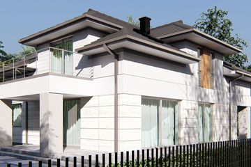  Projekt domu uA290 (WCB1352) - projekt domu parterowego z poddaszem - Zdjęcie 4