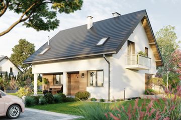  Projekt domu Gustaw (1782) (KRD2907) - projekt domu parterowego z poddaszem - Zdjęcie 3