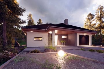  Projekt domu Melisa III z garażem 1-st. [A] (WRF2340) - projekt domu parterowego - Zdjęcie 3