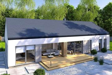  Projekt domu Dompasja 61 (BBE1051) - projekt domu parterowego - Zdjęcie 1