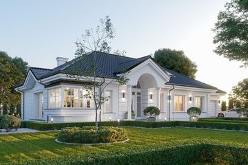  Projekt domu Willa Parkowa 8 A (WAH2108) - projekt domu parterowego z poddaszem - Zdjęcie 2