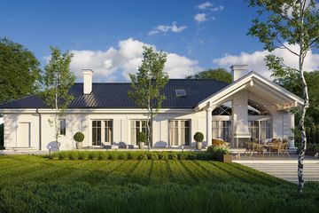  Projekt domu Willa Parkowa 8 B (WAH2109) - projekt domu parterowego z poddaszem - Zdjęcie 2