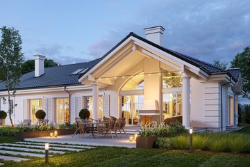  Projekt domu Willa Parkowa 8 B (WAH2109) - projekt domu parterowego z poddaszem - Zdjęcie 4