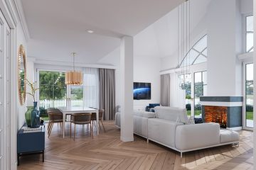  Projekt domu Willa Parkowa 8 B (WAH2109) - projekt domu parterowego z poddaszem - Zdjęcie 7