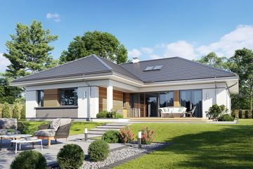  Projekt domu Willa Parterowa 3 wariant B (WAH2110) - projekt domu parterowego - Zdjęcie 2