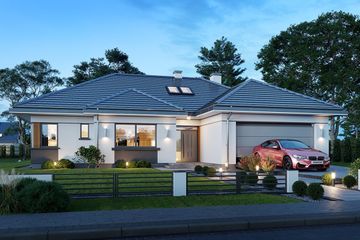  Projekt domu Willa Parterowa 3 wariant B (WAH2110) - projekt domu parterowego - Zdjęcie 3