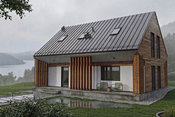  Projekt domu Grot - drewniany (GDE1028) - projekt domu parterowego z poddaszem - Zdjęcie 7