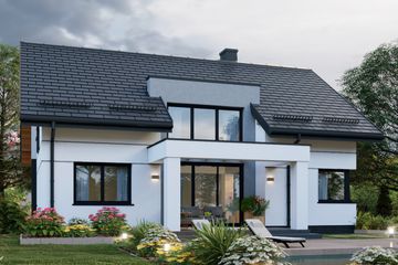  Projekt domu APS 318 (LUA1558) - projekt domu parterowego z poddaszem - Zdjęcie 5