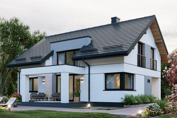  Projekt domu APS 318 (LUA1558) - projekt domu parterowego z poddaszem - Zdjęcie 6