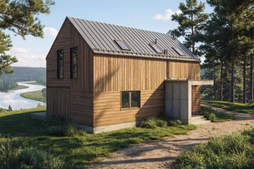  Projekt domu Tarpan - drewniany (GDE1029) - projekt domu parterowego z poddaszem - Zdjęcie 5