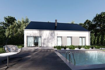  Projekt domu uA115v2 (WCB1353) - projekt domu parterowego - Zdjęcie 5