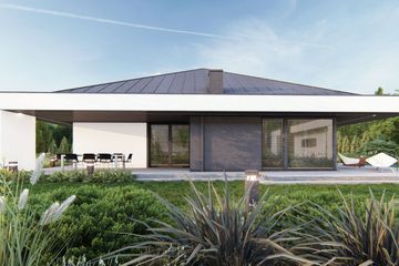  Projekt domu uA254 (WCB1355) - projekt domu parterowego - Zdjęcie 3