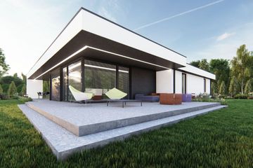  Projekt domu uA254 (WCB1355) - projekt domu parterowego - Zdjęcie 4