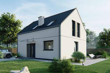  Projekt domu Riki 70 modern (WRD3054) - projekt domu parterowego z poddaszem - Zdjęcie 3