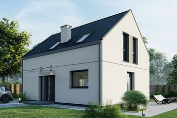  Projekt domu Riki 70 modern (WRD3054) - projekt domu parterowego z poddaszem - Zdjęcie 1
